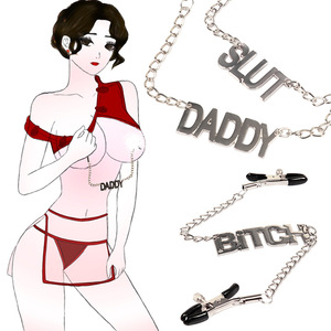 2023 nueva llegada 5 pinzas para pezones Material metálico Bdsm juguete sexual pezón masaje estimulador Clips para mujeres - Product Image 1