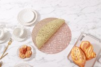 Meilleures ventes : Sets de table modernes ronds en PVC métallisé éco-responsable pour la maison, les bars, les banquets, les mariages et la décoration de table