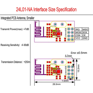 For <strong>NRF24L01</strong>+ Wireless Transceiver <strong>Module</strong> 2.4G Wireless Transceiver <strong>Module</strong> - Product Image 6
