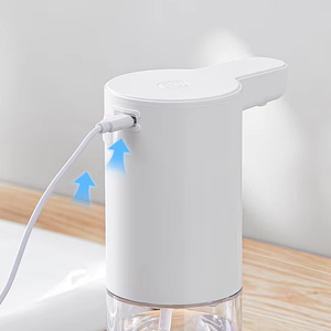 Nouveau distributeur automatique de savon moussant sans contact, distributeurs rechargeables par USB, distributeur de savon à capteur réglable à 2 niveaux pour salle de bain - Product Image 5