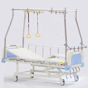Медицинское руководство XINDA, 4-х кривошипная металлическая ортопедическая Тяговая кровать из нержавеющей стали для шейного и поясничного госпиталя - Product Image 6