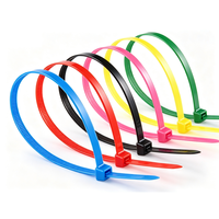 Bridas de nailon autoblocantes de alta resistencia a la tracción para agrupación de cables eléctricos codificados por colores y personalización de marca