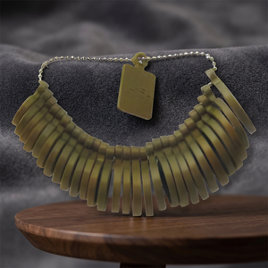 Jauge de taille de bague en plastique doré Curio S179e personnalisable, 29 tailles standard américaines (1 à 15), outils de mesure des doigts pour bijoux - Product Image 2