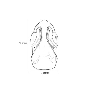 Pcixxun — déflecteur de vent pour moto Honda CRF1000L <span class=keywords><strong>CRF</strong></span> <span class=keywords><strong>1000L</strong></span>, pièces de moto, pare-brise, afrique <span class=keywords><strong>Twin</strong></span>, 2016, 2017, 2018, 2019 - Product Image 6