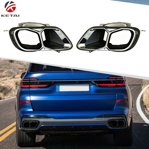 <span class=keywords><strong>Prix</strong></span> d'usine – Sortie d'échappement quadruple style MP pour <span class=keywords><strong>BMW</strong></span> <span class=keywords><strong>X7</strong></span> G07 LCI <span class=keywords><strong>2023</strong></span>+ – Ajustement direct, embout en acier inoxydable argenté - Product Image 1