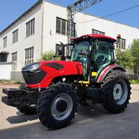 Nuevo Modelo de Tractor de Servicio Pesado de 160HP con Tracción 4x4 y Transmisión por Engranajes, con Motor y Bomba Compatibles con Grandes Implementos Agrícolas para Uso Agrícola