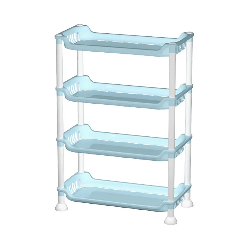 4 Tier Plastic Corner Organizer Bathroom Shelf Kitchen Storage Rack Holder Multifunction Seasoning Bottles Utensils Rack