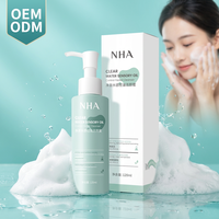Mousse Nettoyante Visage à l'Avocat et aux Acides Aminés, Hydratante, Nourrissante, Douce, Nettoyante et Lissante pour la Peau, avec Brosse de Massage