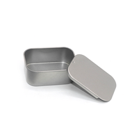 Boîte en métal rectangulaire personnalisée OEM avec couvercle coulissant, petite boîte en métal pour bonbons à la menthe, baume à lèvres, parfum