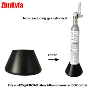 ขาตั้งถัง CO2 สำหรับตู้ปลา สีดำ ใช้ได้กับอุปกรณ์เติมอากาศ ขนาดเส้นผ่านศูนย์กลาง 60 มม. สำหรับขวด Sodastream รับผลิตตามแบบ OEM - Product Image 5