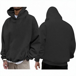 Sweat à capuche pour homme en tissu polaire de haute qualité, effet délavé à l'acide et effet soleil, coupe oversize, pour l'automne - Product Image 1