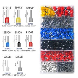 1200 Pieces of HSC8 6-6 <b>Crimping</b> Pliers <b>Set</b> for Tubular Terminal Ends (0.25-6mm) With Ferrule <b>Crimping</b> Tool BM-119 Steel Wire C - Product Image 6