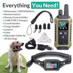 Recinto Elettronico per Cani Wireless GPS Ricaricabile con Display a Colori, Raggio Regolabile 25-2133 Metri, Impermeabile IP67, Antiabbaio - Product Image 2