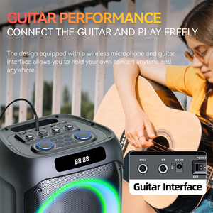 Zqs10222 10-Inch Công Suất Cao Cho Màu Xanh-Răng 5.3 Khuếch Đại Loa RGB LED Đèn Không Dây <span class=keywords><strong>Microphone</strong></span> Hỗ Trợ Di Động - Product Image 6