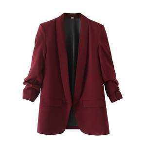 Vestito Casual da donna con drappo multicolore autunno nuovo <span class=keywords><strong>Blazer</strong></span> modello solido cappotto Versatile e popolare - Product Image 4