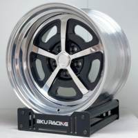 Llantas BKu Forjadas Pulidas de 2 Piezas, Rines 17 18 19 5x120.65, Rueda Clásica de Carreras para Chevy Camaro Corvette Malibu Stingray
