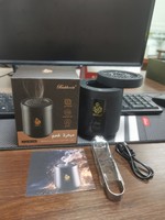 Nouvel Arrivage – Brûleur d'Encens Électronique Arabe 2-en-1 en ABS Compatible Charbon Oud et Épices, Diffuseur d'Aromathérapie Bakhoor au Charbon