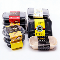 Étiquettes autocollantes en PVC imperméables personnalisées de haute qualité pour l'emballage de la restauration rapide, l'emballage d'huile d'olive, l'emballage de pizza