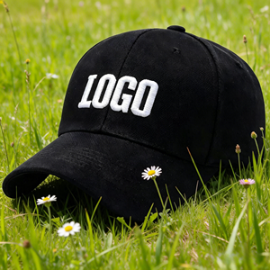 Embroidered Printed logo 6 Panel 100% Cotton Baseball Caps Sun protection Breathable Quick-drying Men's Waterproof Sports Hats - Product Image 1