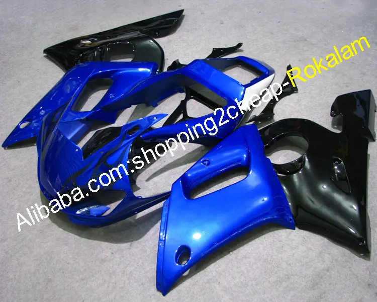 YZF 600 R6 هدية مجموعة ل ياماها YZF600 R6 1998 1999 2000 2001 2002 YZF-600 أزرق أسود Fairings عدة