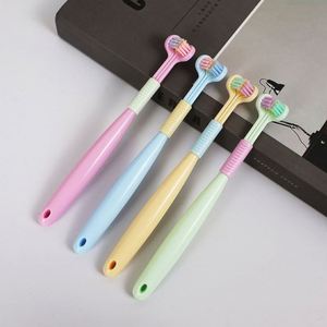 Soft 3-Sided Triple Bristle Toothbrush Kids Training Toothbrush for 4-12 Years - Product Image 3