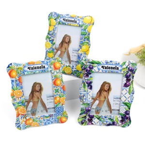 Marco de Fotos de Madera Tropical Personalizado de Punta Cana, 4x6 Pulgadas, <span class=keywords><strong>con</strong></span> Resina, Lagarto, Guacamaya, Loro, Recuerdo Turístico del Caribe - Product Image 6