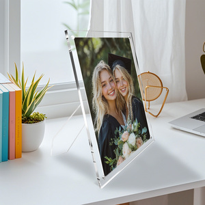 Freestanding từ <span class=keywords><strong>acrylic</strong></span> đứng khung ảnh, thích hợp cho trang trí nội thất, hiển thị hình ảnh, máy tính để bàn trang trí và món quà sinh nhật - Product Image 4