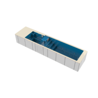 Piscine Conteneur Préfabriquée en Gros, Grande Piscine Rectangulaire Hors Sol, Spa Personnalisé OEM pour Projets et Commandes en Gros