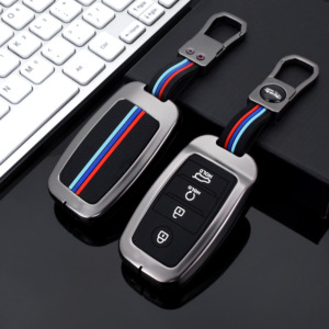 Coque de remplacement pour clé de voiture en alliage de zinc et gel de silice <span class=keywords><strong>206</strong></span> pour Kia Optima Sbortage 2021 avec porte-clés - Product Image 5