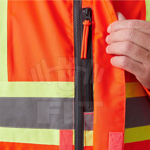 Personnalisable haute visibilité vêtements de travail d'hiver veste respirante haute visibilité sécurité tailles réfléchissantes couleurs disponibles avec le logo de l'entreprise - Product Image 4