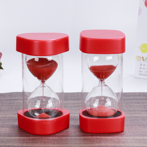 Hai lớp nhựa mini chống thả đồng hồ cát cát hẹn giờ Đồ chơi giáo dục bàn Trò chơi cát kính đồng hồ cát - Product Image 5