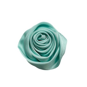 Tela satinada con diseño de capullo de rosa 3D de 4.5cm para accesorios de cabello, ropa, zapatos, sombreros y manualidades. - Product Image 5