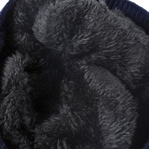 Bonnet en laine épaissie avec doublure jacquard et polaire étoile à cinq branches pour garder au chaud le chapeau tricoté en gros - Product Image 5