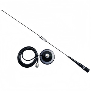 Antenne radio quadri-bande 6,5 dBi à polarisation verticale 81 188 438 MHz, connecteur PL259, étanche IP67, 100 W pour radio amateur embarquée - Product Image 2