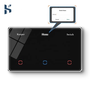 Interruttore Intelligente da Parete Zigbee US, Prodotti per Casa Intelligente Tuya, Display LED, Pannello Touch in Vetro, Controllo Remoto tramite App - Product Image 1