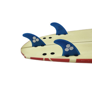 Aileron de planche de surf UPSURF FCS Base Triple Set Honeycomb Fiberglass S M L - Product Image 3