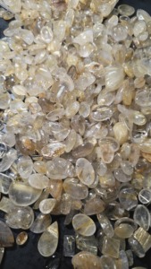 Natural <b>Rainbow</b> Rutilated Quartz Mix Cabochon Gemstone | Clear Quartz Rutile Inclusions with Color Play | Wholesale Manufacturer - Product Image 4