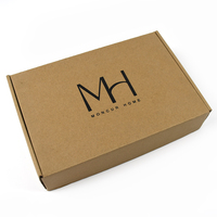 Boîte en carton ondulé kraft personnalisée avec logo imprimé en usine, boîte à courrier écologique en papier pour l'expédition