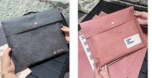 Xinrunjin กระเป๋าปิดผนึกเสื้อผ้าระดับไฮเอนด์เป็นมิตรกับสิ่งแวดล้อมกระเป๋าบรรจุภัณฑ์ผ้าใยสังเคราะห์กระดุมซ่อนออกแบบโลโก้ได้ตามต้องการสำหรับเสื้อยืด - Product Image 2