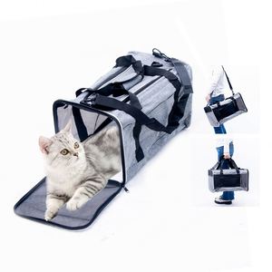 Bolsa de Transporte para Mascotas, Transpirable, de Malla, Plegable, Gran Capacidad, con Cierre de Cremallera, para Perros y Gatos, para Viajes en Interiores y Exteriores - Product Image 2