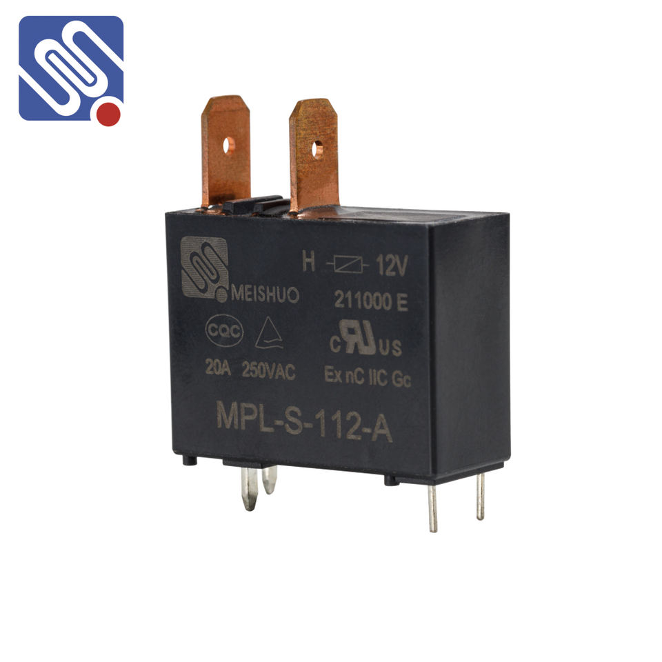 Meishuo MPL-H Mini Power Relay 1A High-Performance Relay 24VDC 20 Amp High Power for Protective PCB Electronic Components