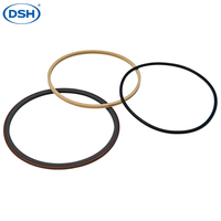 Joint d'étanchéité DRS pour tige de piston hydraulique, en PU/NBR/FKM, résistant à l'usure et à la pression (30 MPa), pour vérins hydrauliques et systèmes hydrauliques mobiles