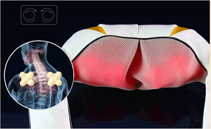 Masajeador de hombros y cuello Shiatsu eléctrico, producto de masaje eficaz para aliviar el dolor de espalda, 1 + 2 - Product Image 5