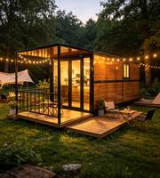 Conteneur modulaire préfabriqué à faible coût de 10, 20, 30, 40 pieds, pliable et mobile, pour bureau, magasin ou maison préfabriquée
