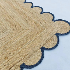Nouveau tapis en jute, tapis en jute à boucles, tapis tressé, imperméable, écologique, antidérapant, lavable en machine, pour la maison, le bar, l'exercice, musulman - Product Image 1