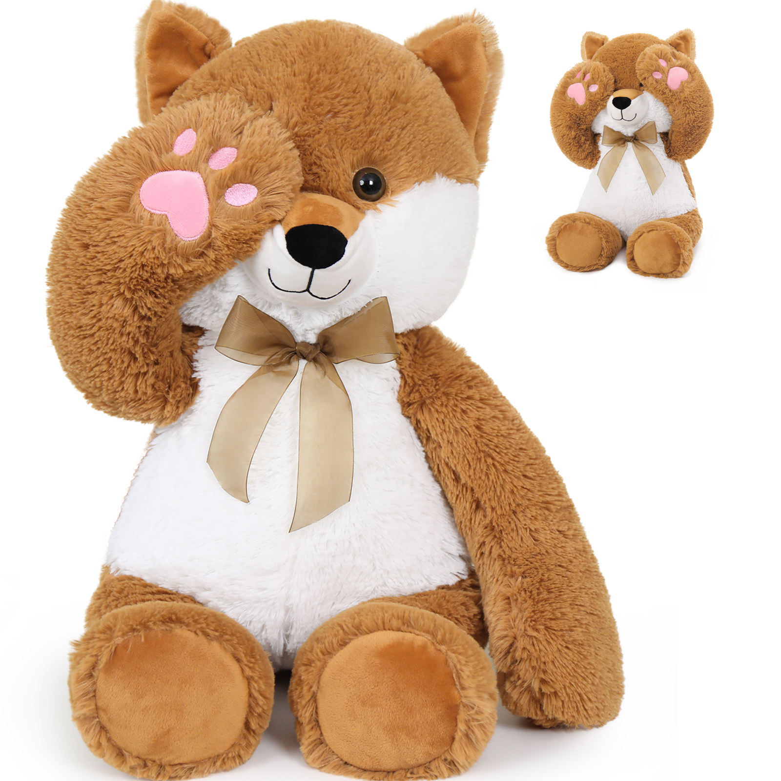 Peluche Renard au Jeu de Cache-Cache