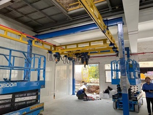 Mini grúa ligera, grúa aérea independiente, 250kg, 500kg, 1T, 2 toneladas, 3t, sistema de grúa de <span class=keywords><strong>puente</strong></span> colgante de rigidez interior - Product Image 2