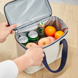 Picnic Bag Insulated Lunch Cooler Large Capacity Oxford Cloth Outdoor Camping Storage Bag With Handle - Product Image 1