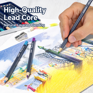 Crayons <span class=keywords><strong>de</strong></span> <span class=keywords><strong>couleur</strong></span> à base d'huile <span class=keywords><strong>Faber</strong></span>-<span class=keywords><strong>Castell</strong></span> Goldfaber Aqua (boîte bleue) conçus pour les étudiants en art (convient pour le croquis et le <span class=keywords><strong>dessin</strong></span>) - Product Image 3