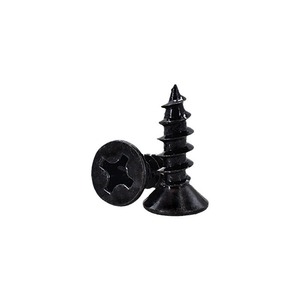 Custom Carbon Steel Hardened Black <b>Flat</b> Head Coarse Thread Self Tapping <b>Screw</b> Cross Slot Sharp Tip Furniture <b>Screw</b> Nail - Product Image 2